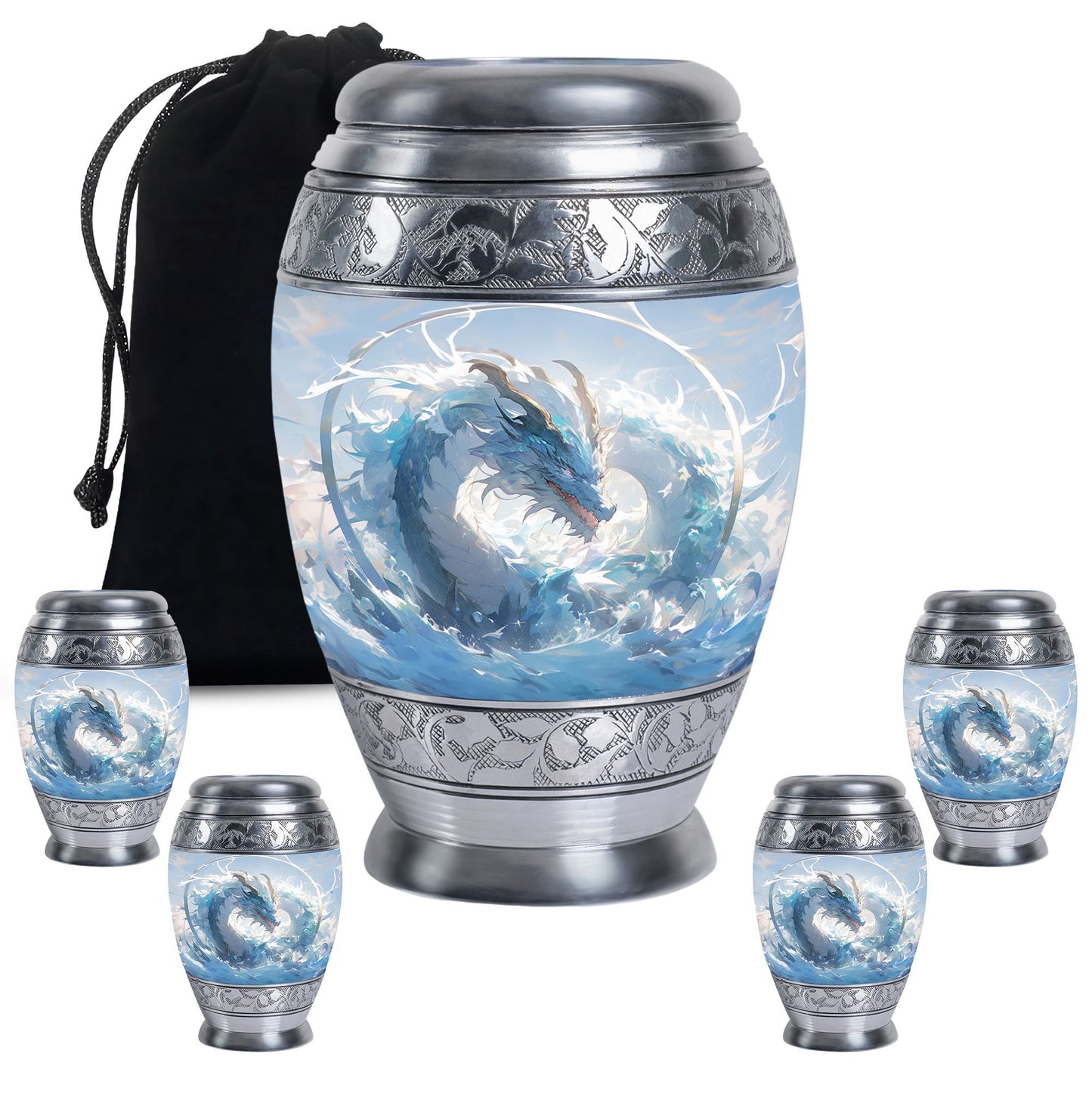  Dragon Urn Large Urn 10 Inch