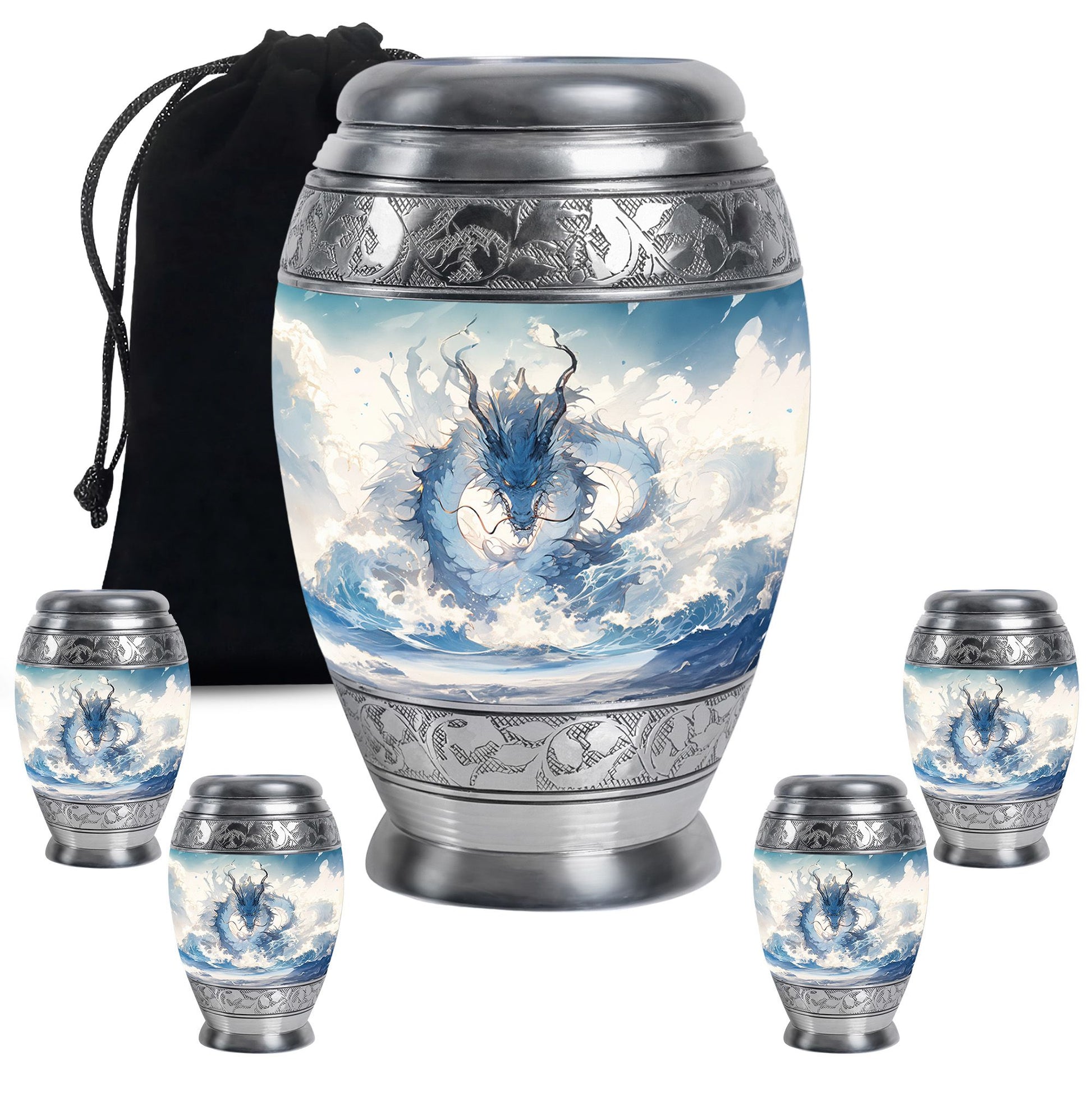  Dragon Urn Large Urn 10 Inch