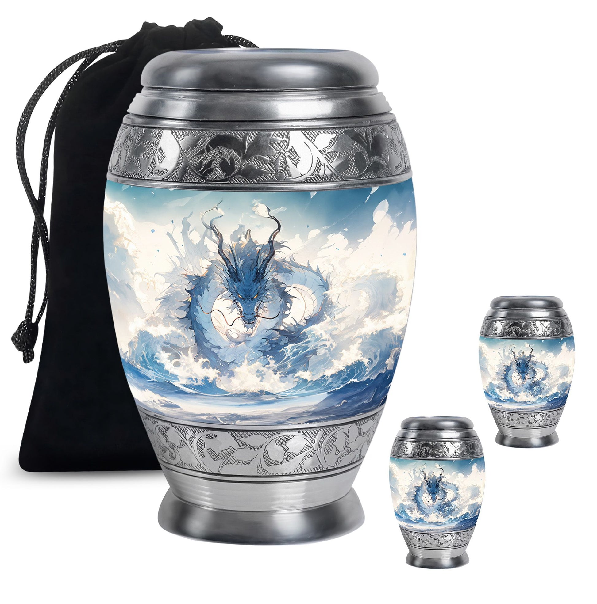  Dragon Urn Large Urn With 4 Keepsake Urn
