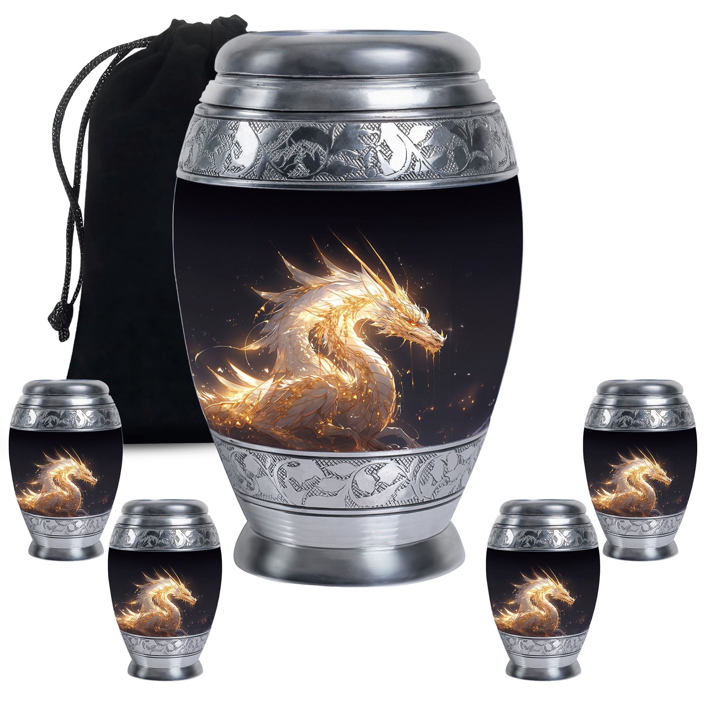  Dragon Urn Large Urn 10 Inch