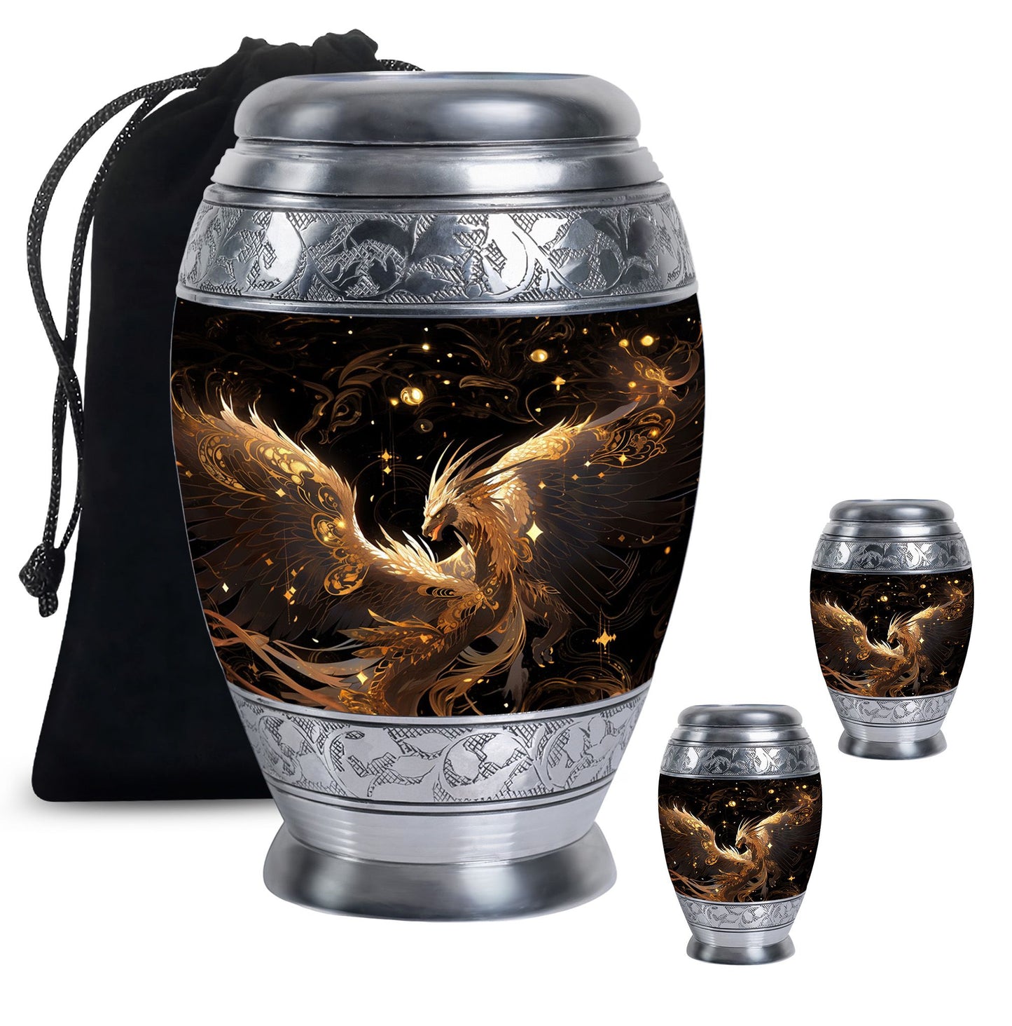  Dragon Urn Large Urn With 4 Keepsake Urn