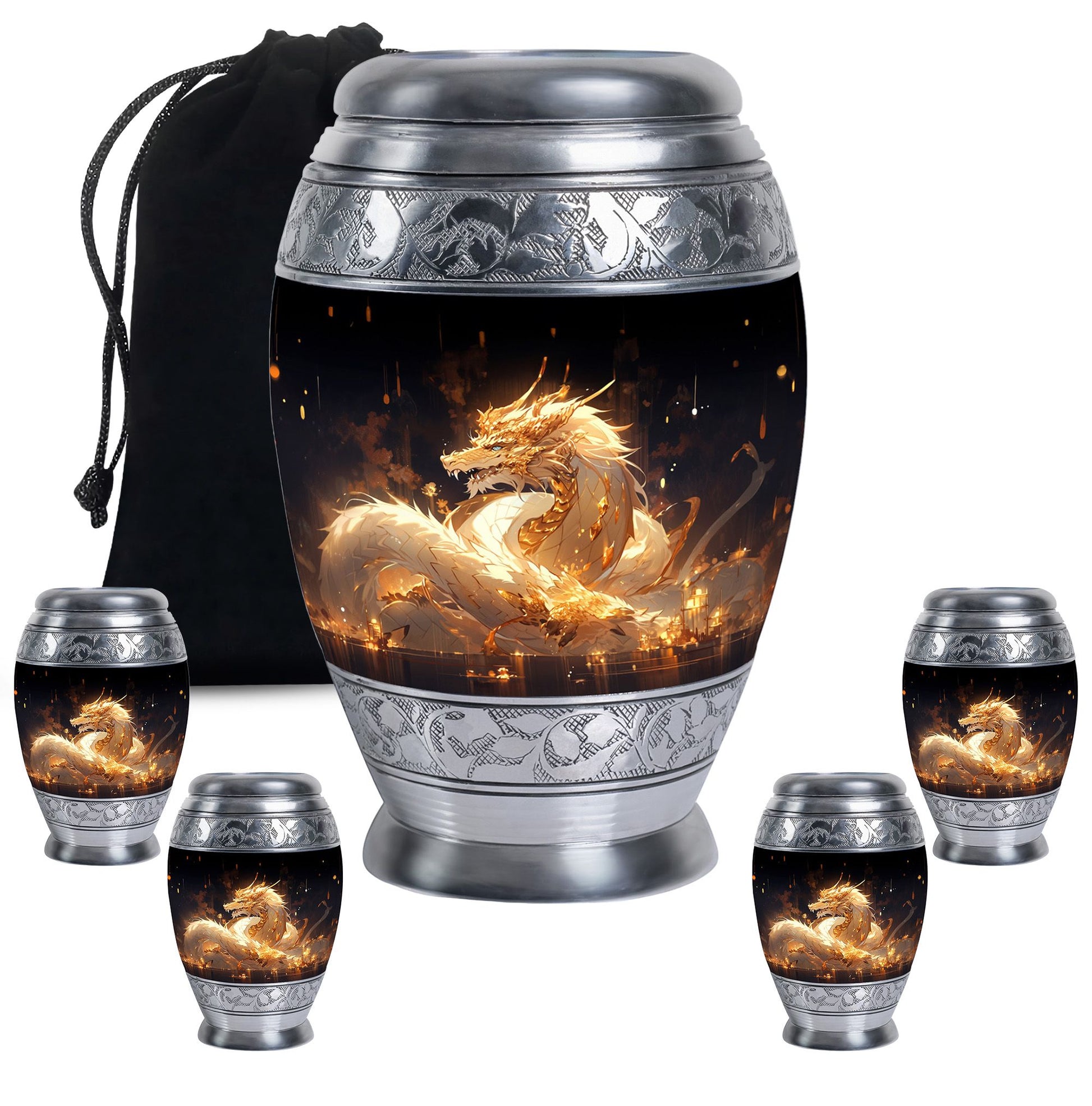  Dragon Urn Large Urn 10 Inch