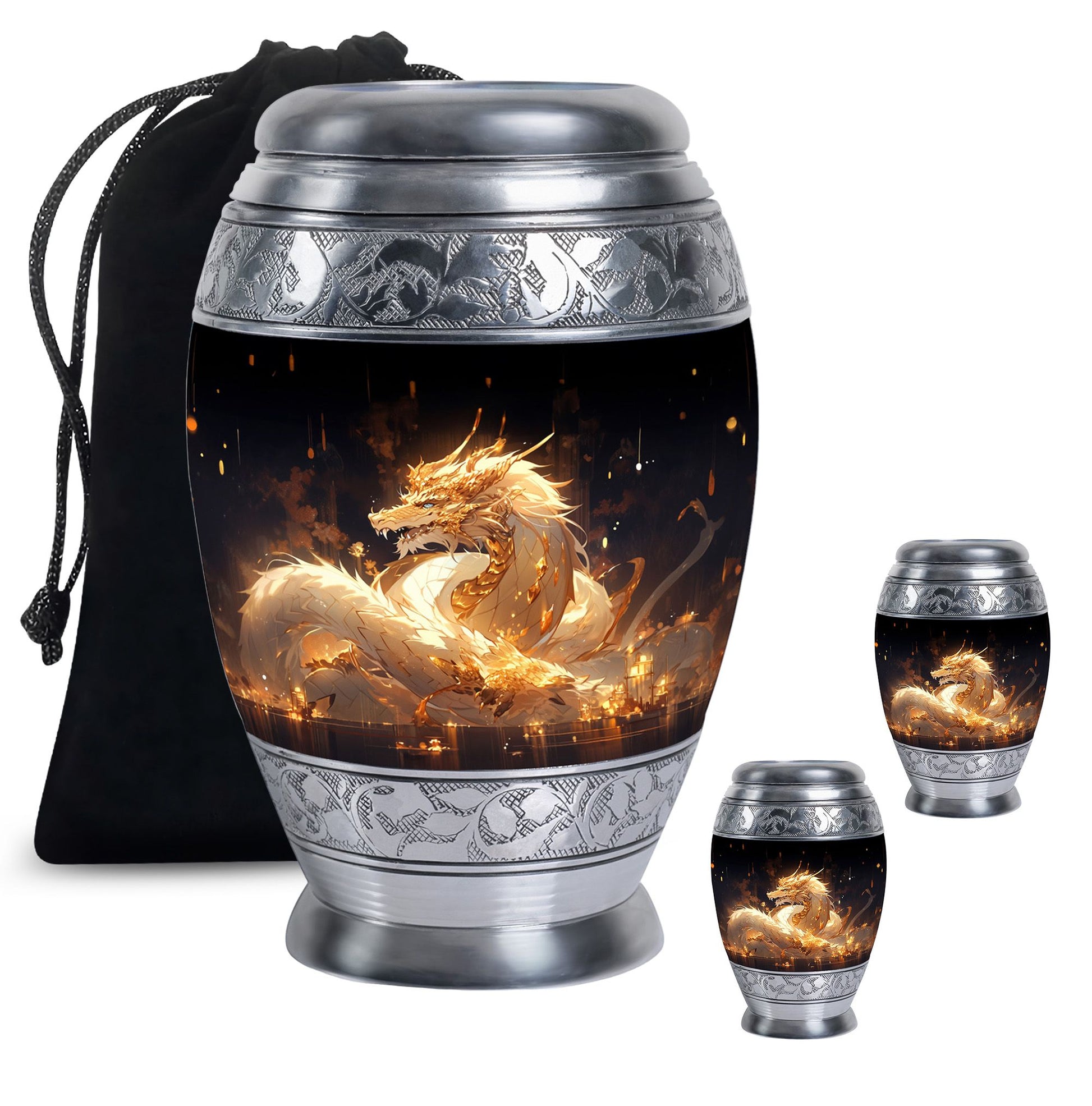  Dragon Urn Large Urn With 4 Keepsake Urn