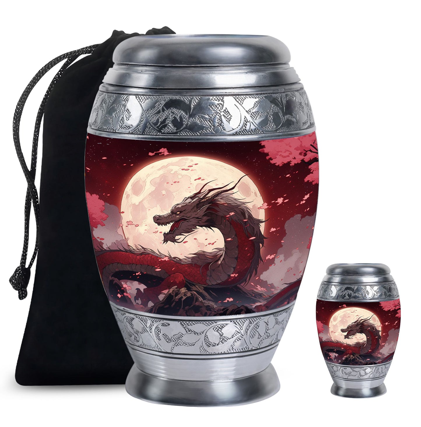  Dragon Urn Large Urn With 2 Keepsake Urn
