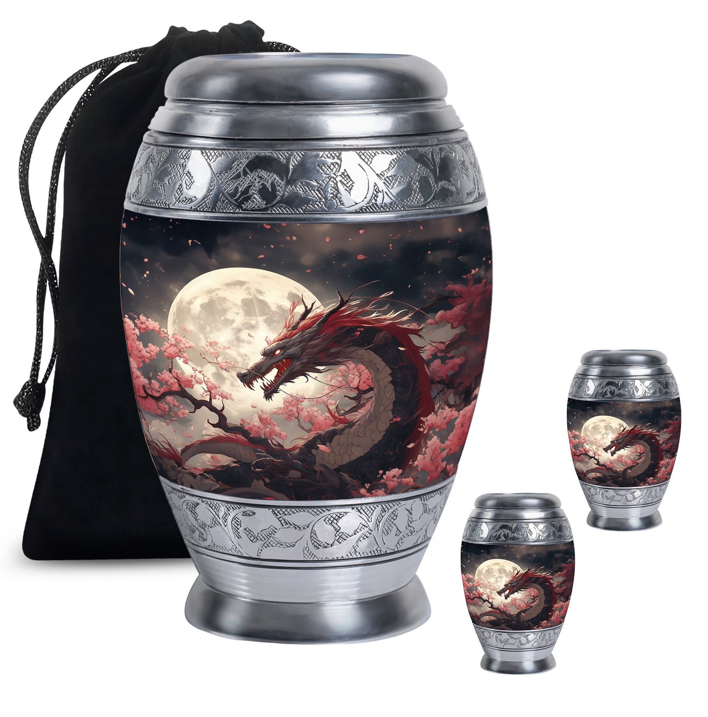  Dragon Urn Large Urn With 4 Keepsake Urn