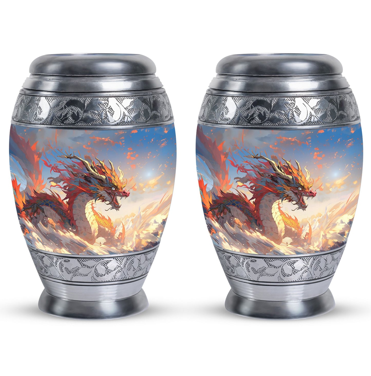  Dragon Urn 3 Inch Keepsake Pack of 4