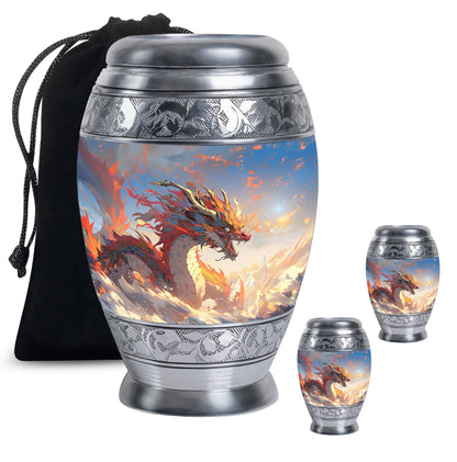  Dragon Urn Large Urn With 4 Keepsake Urn