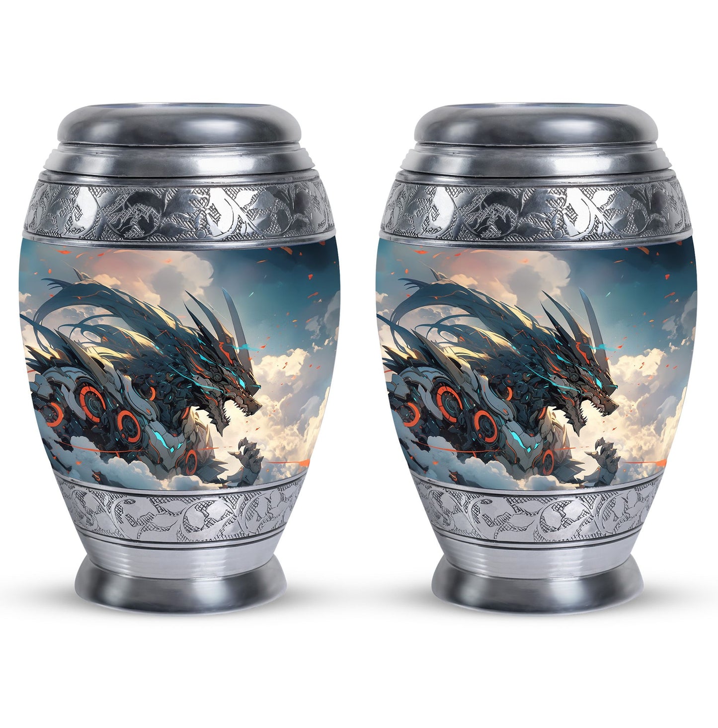  Dragon Urn 3 Inch Keepsake Pack of 4
