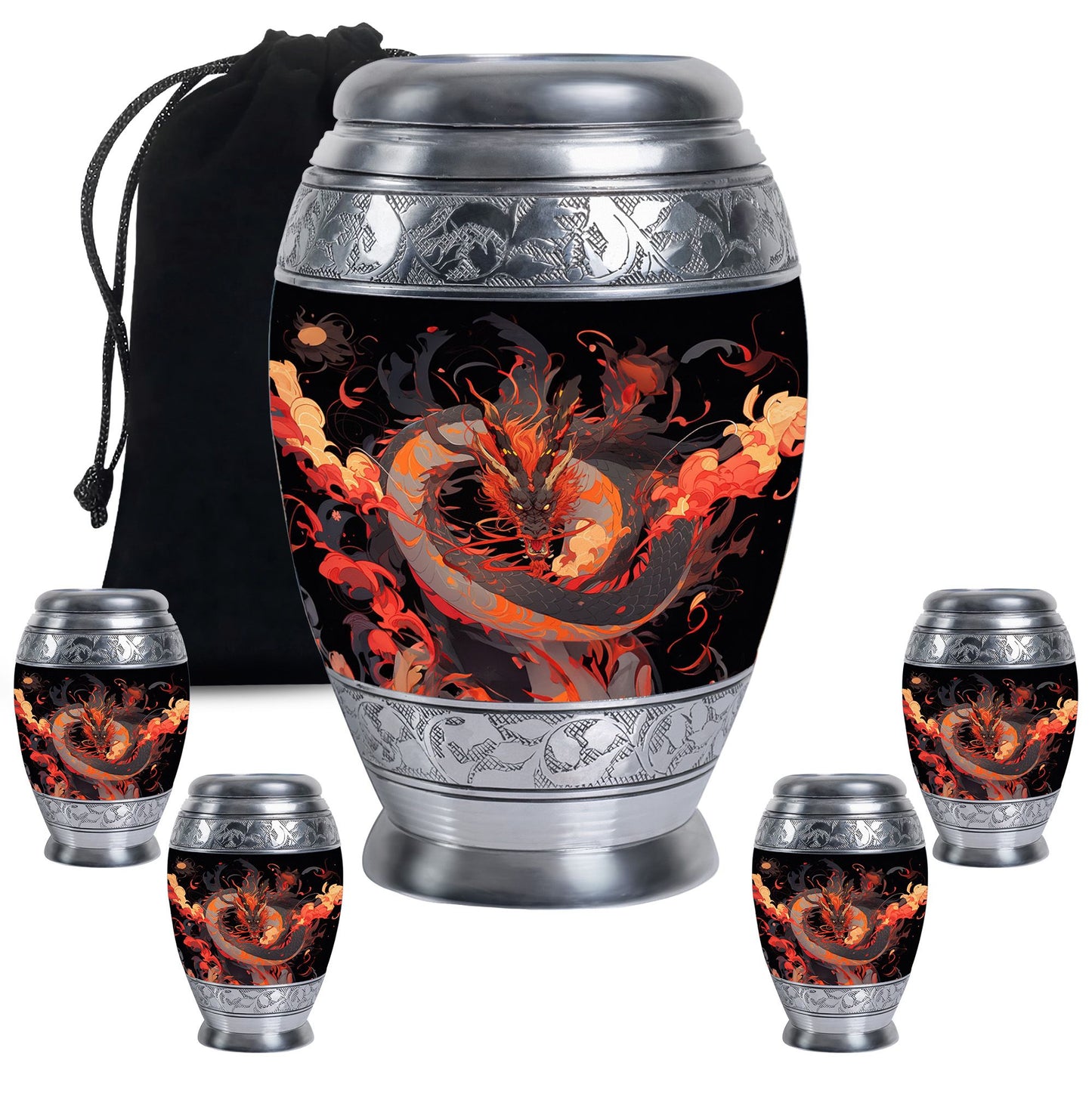  Dragon Urn Large Urn 10 Inch
