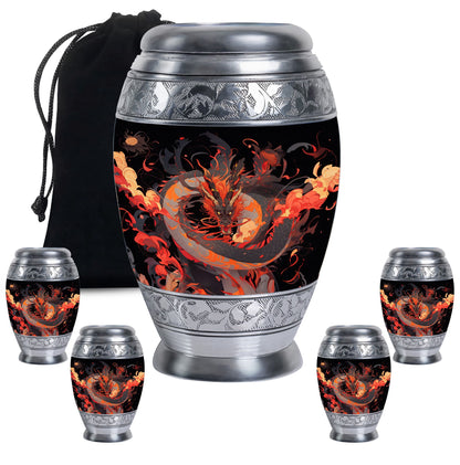  Dragon Urn Large Urn 10 Inch
