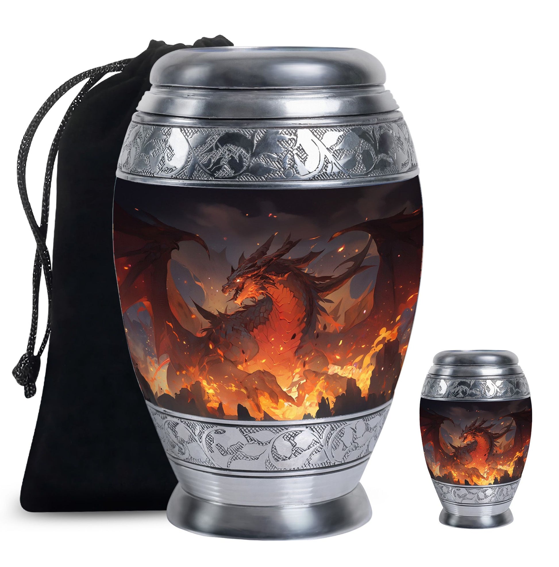  Dragon Urn Large Urn With 2 Keepsake Urn