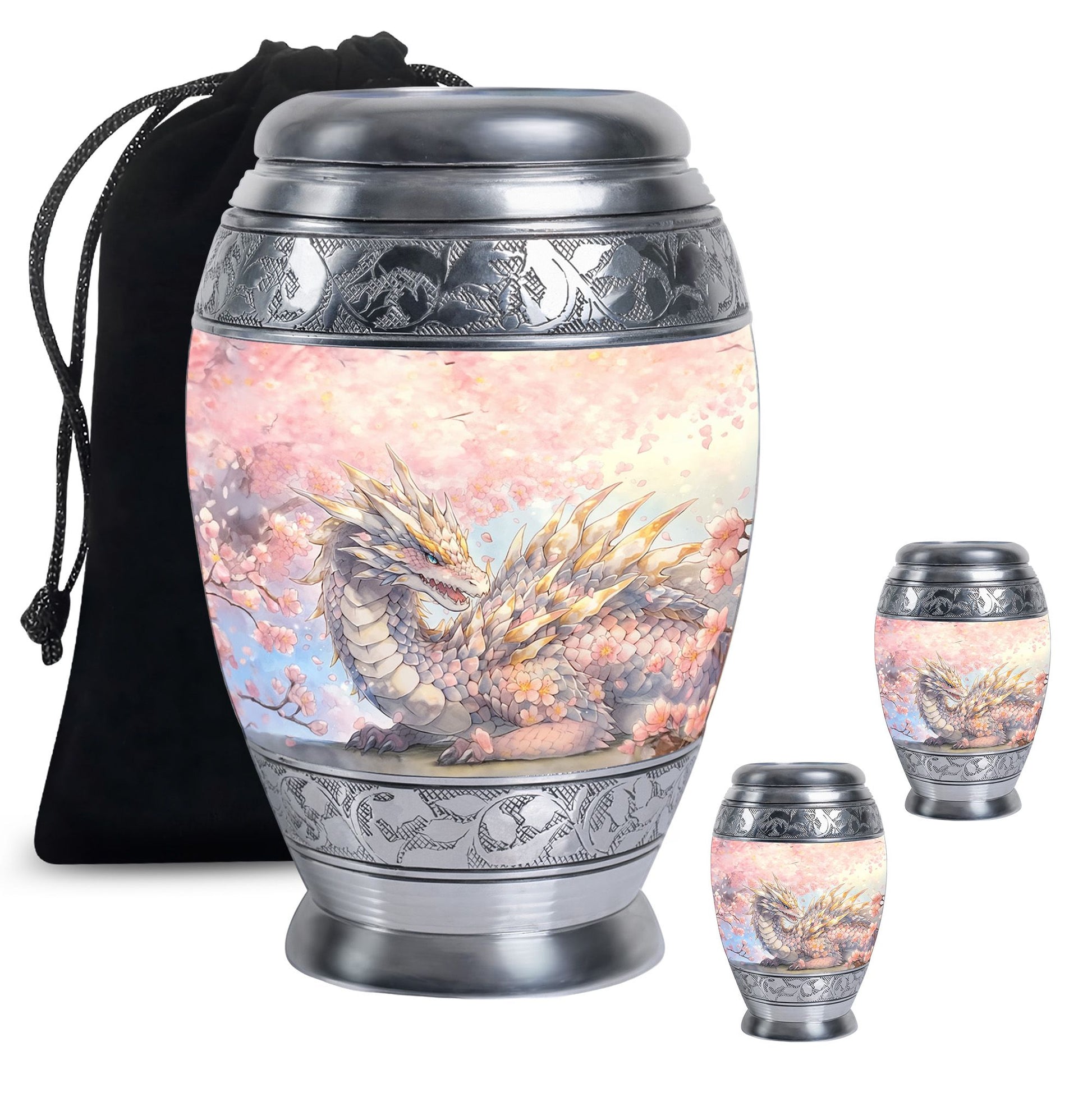  Dragon Urn Large Urn With 4 Keepsake Urn