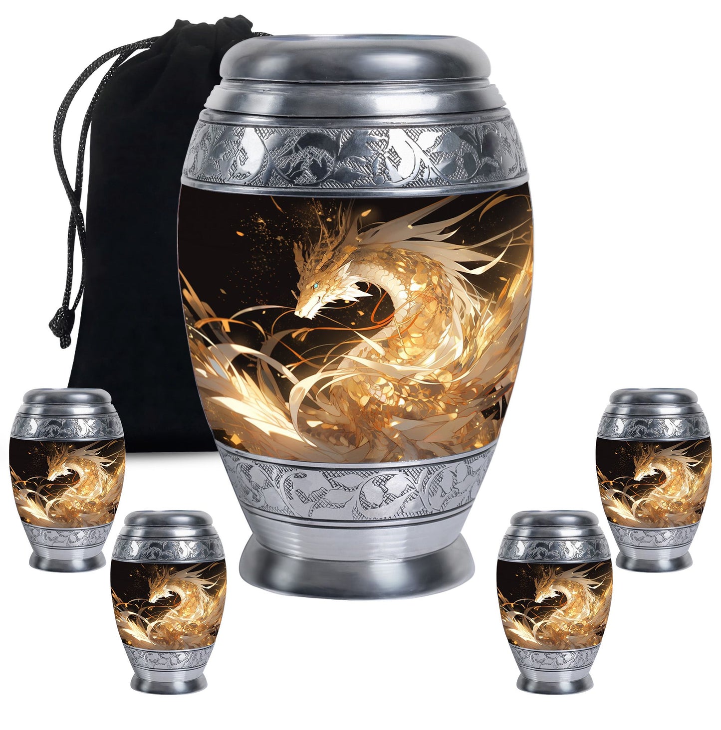 Dragon Urn Large Urn 10 Inch
