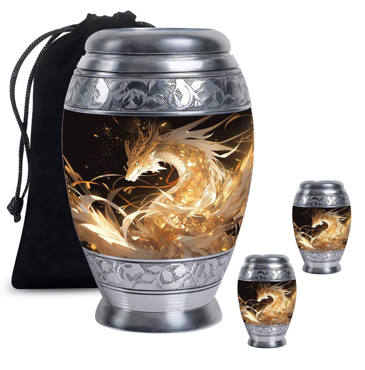  Dragon Urn Large Urn With 4 Keepsake Urn