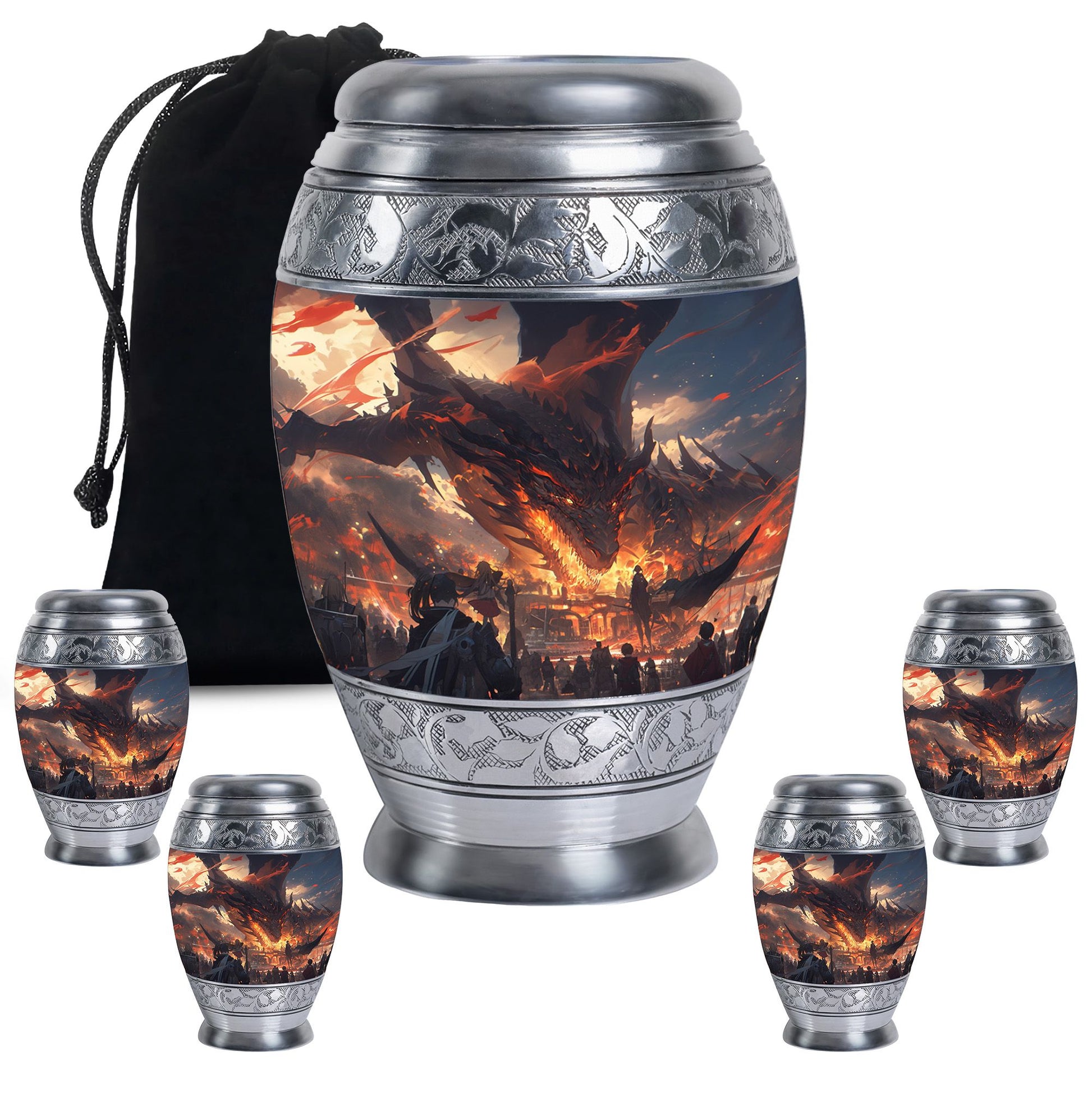 Dragon Cremation Urn for Human Ashes - Adult Urns For Men & Women