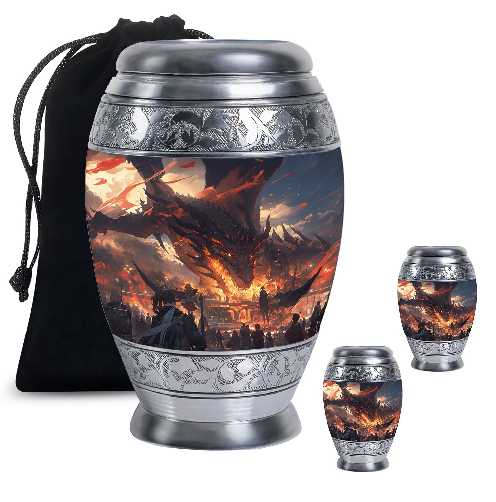 Dragon Cremation Urn for Human Ashes - Adult Urns For Men & Women