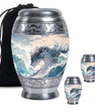 White Dragon Cremation Urn for Human Ashes - Funeral Urns For Ashes