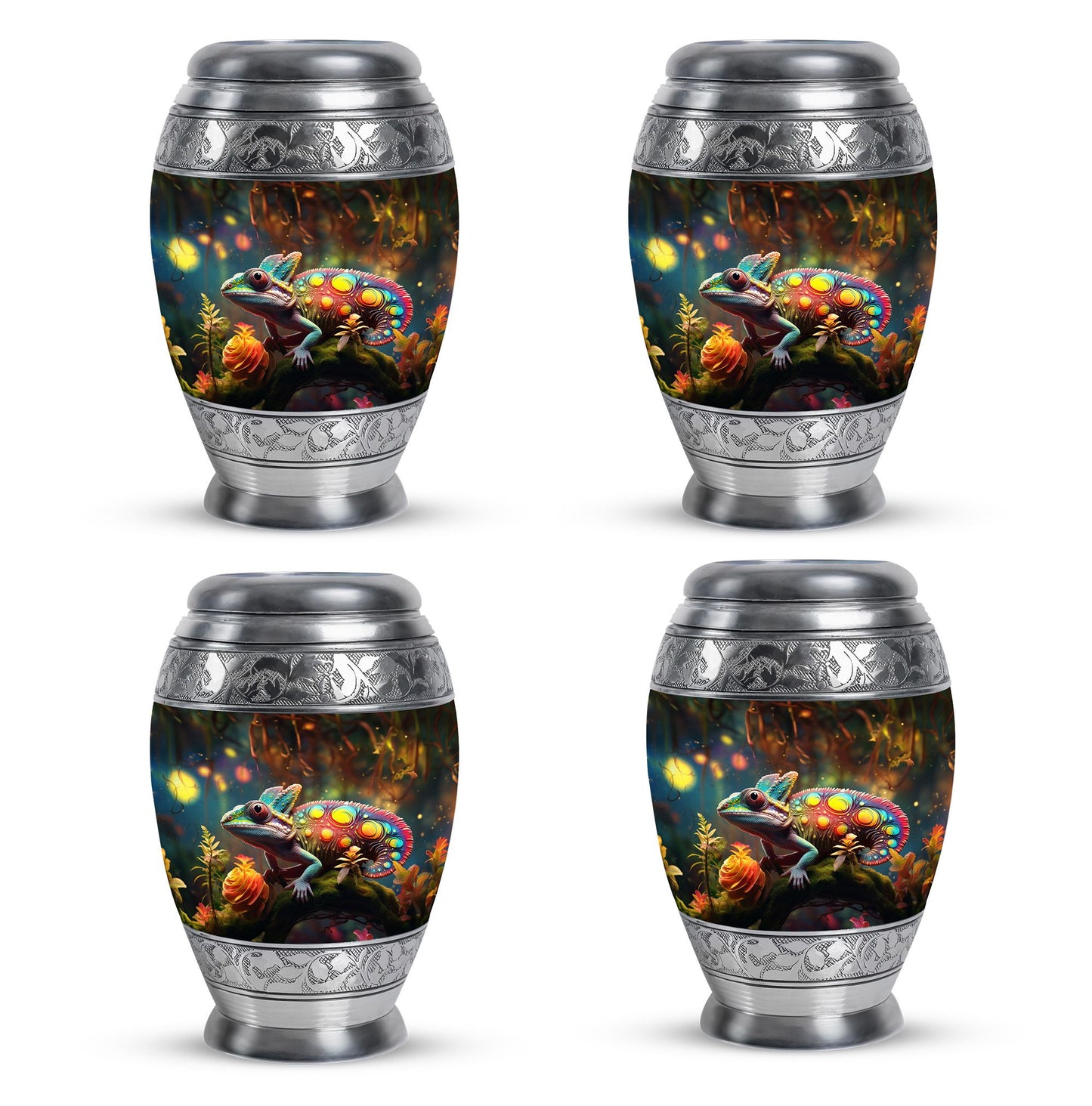 Colorful Personalized Beach Cremation Urn for Mom - 10-inch, 200 cu in - Yatskia