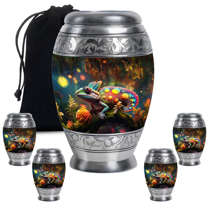 Colorful Personalized Beach Cremation Urn for Mom - 10-inch, 200 cu in - Yatskia