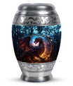 Dark Flame Dragon Cremation Urn for Human Ashes - Funeral Urns For Ashes