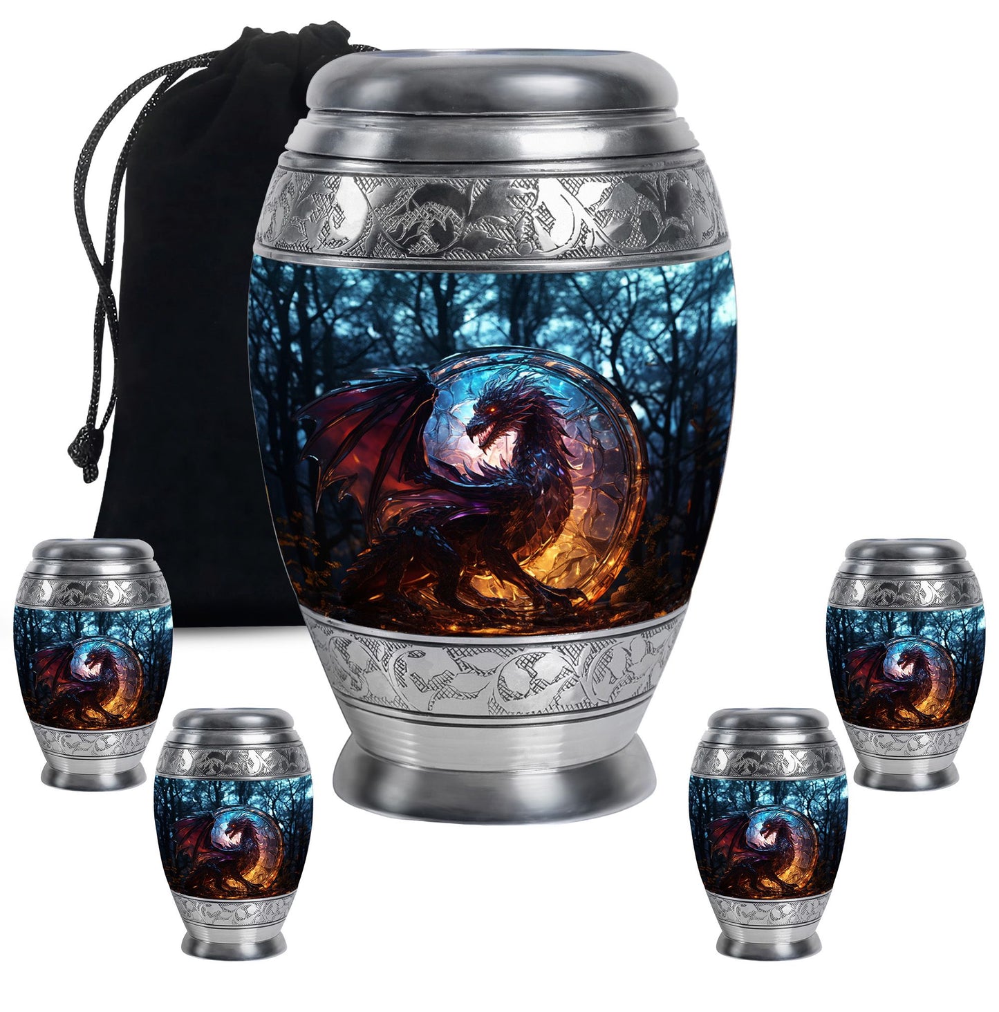 Personalized Beach Cremation Urn for Human Ashes - 10-inch, 200 cu in - Yatskia