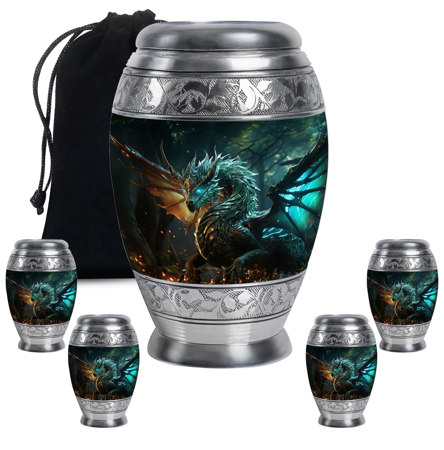 Personalized Beach Cremation Urn for Human Ashes - 10-inch, 200 cu in - Yatskia