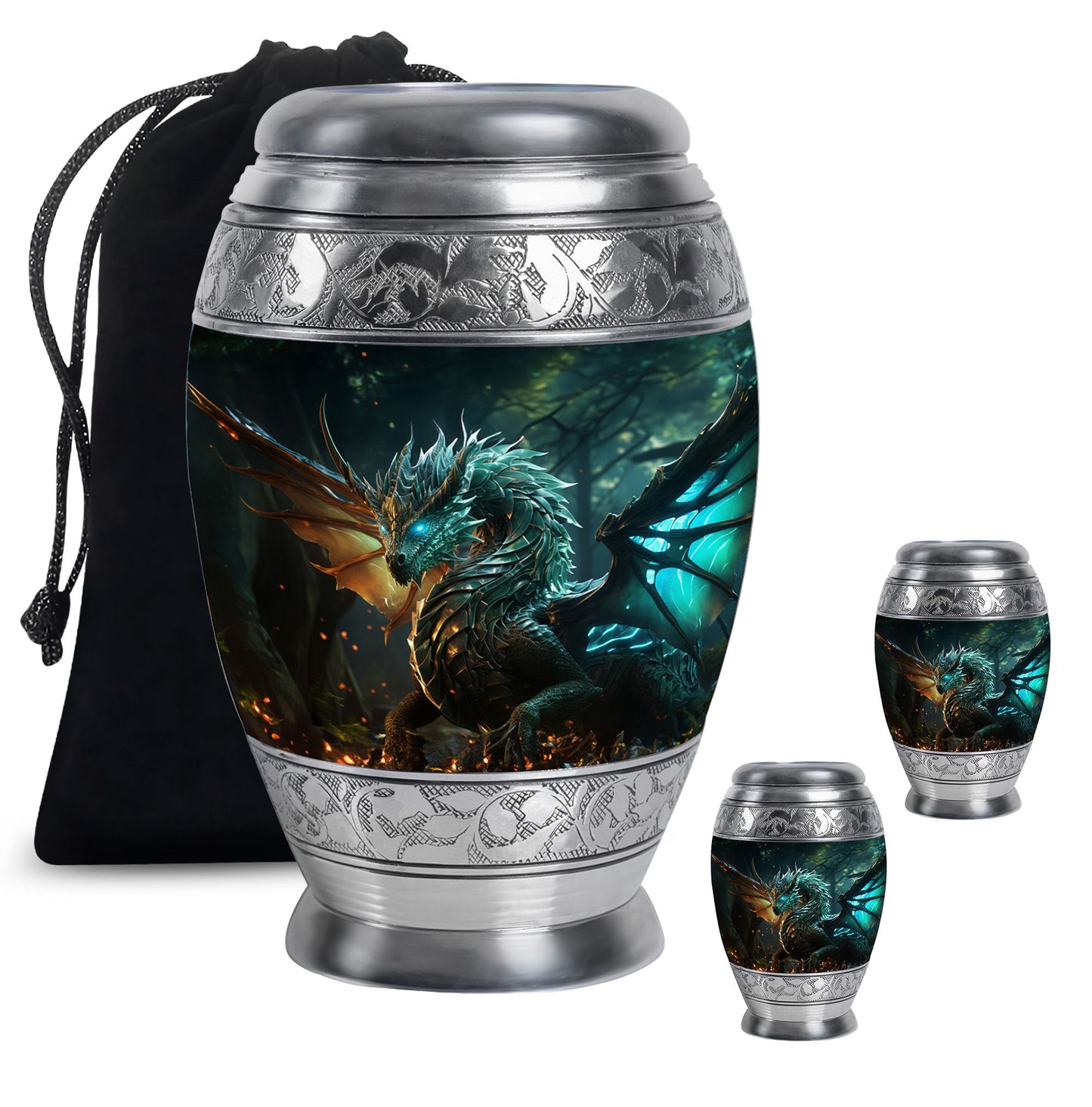Personalized Beach Cremation Urn for Human Ashes - 10-inch, 200 cu in - Yatskia