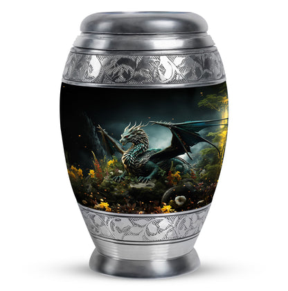Wood Beach Cremation Urn for Human Ashes - 10-inch, 200 cu in - Yatskia