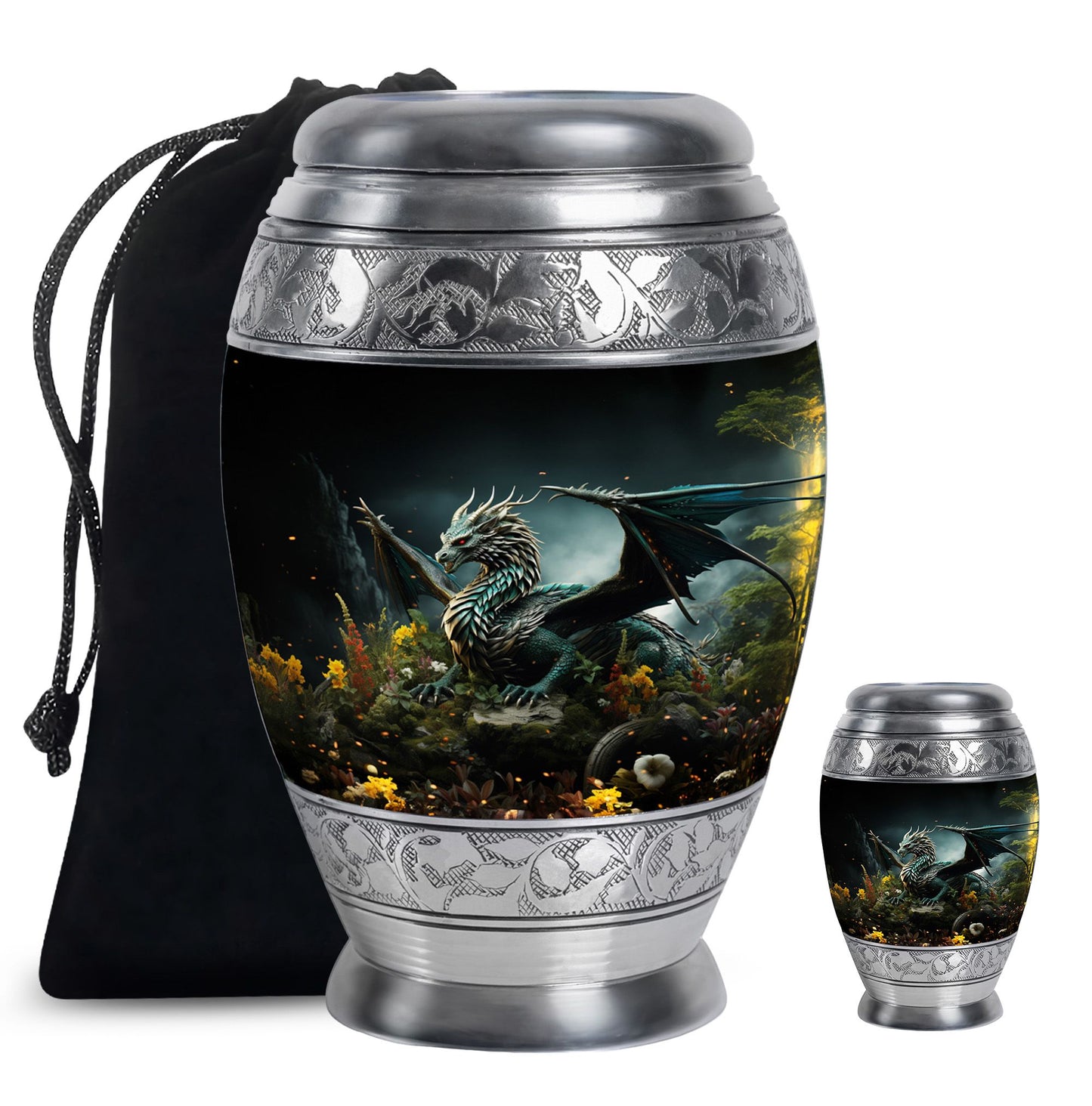 Wood Beach Cremation Urn for Human Ashes - 10-inch, 200 cu in - Yatskia