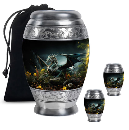 Wood Beach Cremation Urn for Human Ashes - 10-inch, 200 cu in - Yatskia