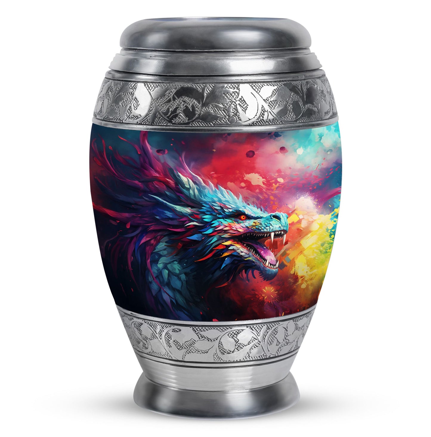 Colorful Dragon Urn - Dragon Urns Funeral Large Cremation Urns For Ashes