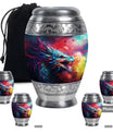 Colorful Dragon Urn - Dragon Urns Funeral Large Cremation Urns For Ashes