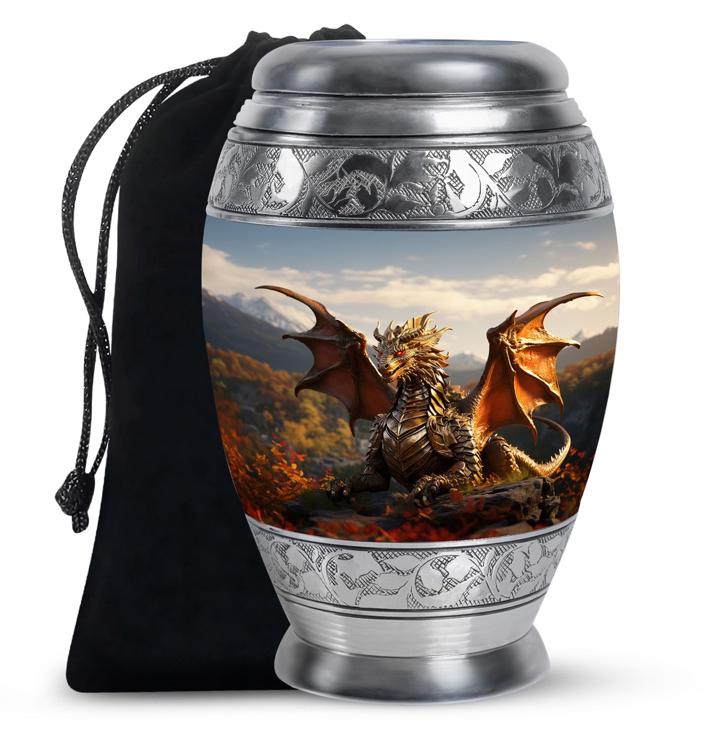 Personalized Beach Cremation Urn for Mom - 10-inch, 200 cu in - Yatskia