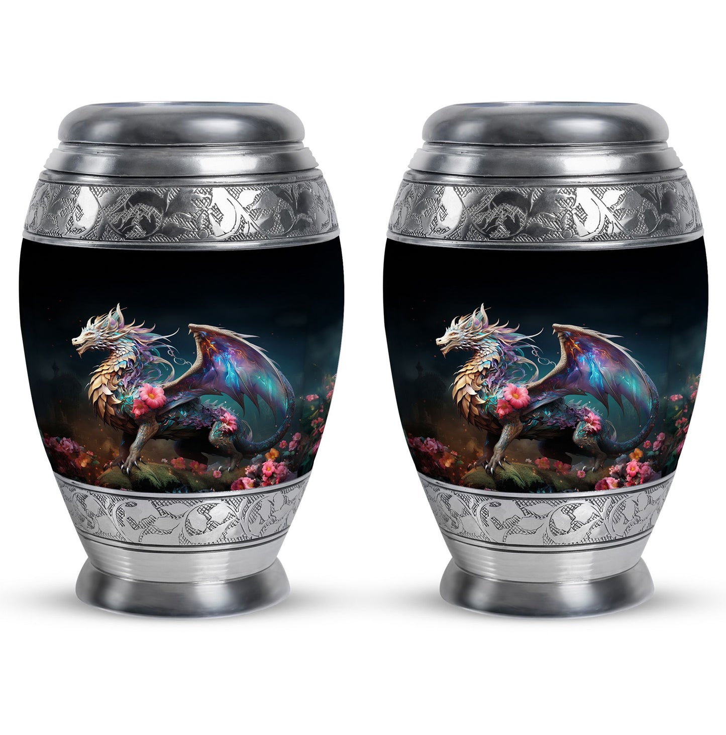 Colorful Dragon Urn For Sale - Dragon Urns Funeral Large Cremation Urns