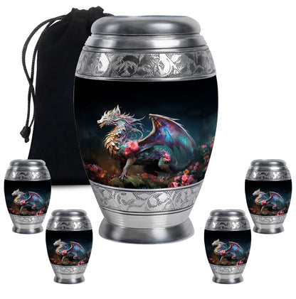 Colorful Dragon Urn For Sale - Dragon Urns Funeral Large Cremation Urns