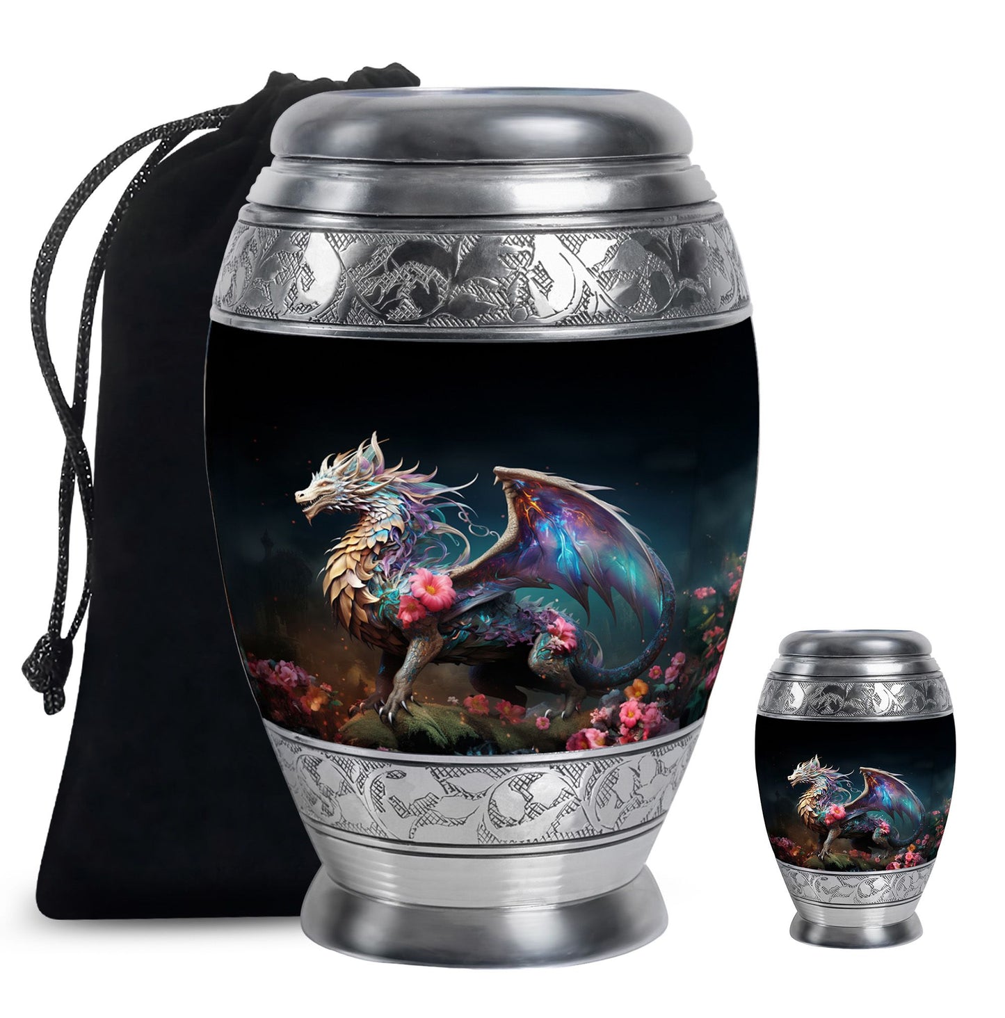 Colorful Dragon Urn For Sale - Dragon Urns Funeral Large Cremation Urns