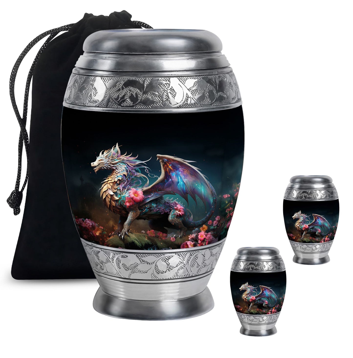 Colorful Dragon Urn For Sale - Dragon Urns Funeral Large Cremation Urns