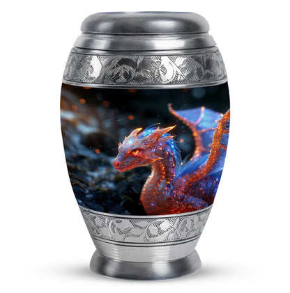 Pink Personalized Beach Cremation Urn for Human Ashes - 10-inch, 200 cu in - Yatskia