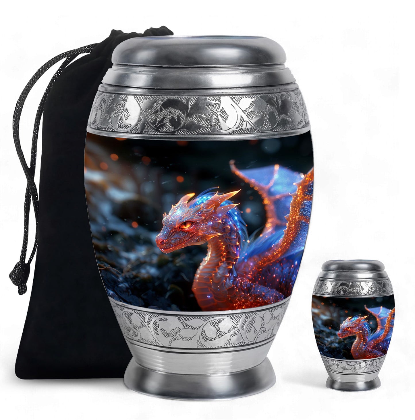 Pink Personalized Beach Cremation Urn for Human Ashes - 10-inch, 200 cu in - Yatskia