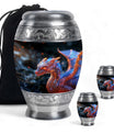 Pink Dragon Urn - Dragon Urns Funeral Large Cremation Urns