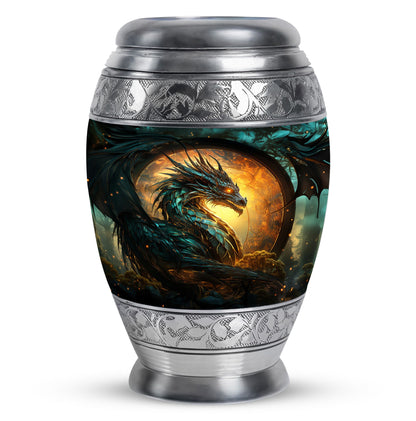 Personalized Beach Cremation Urn for Adult - 10-inch, 200 cu in - Yatskia