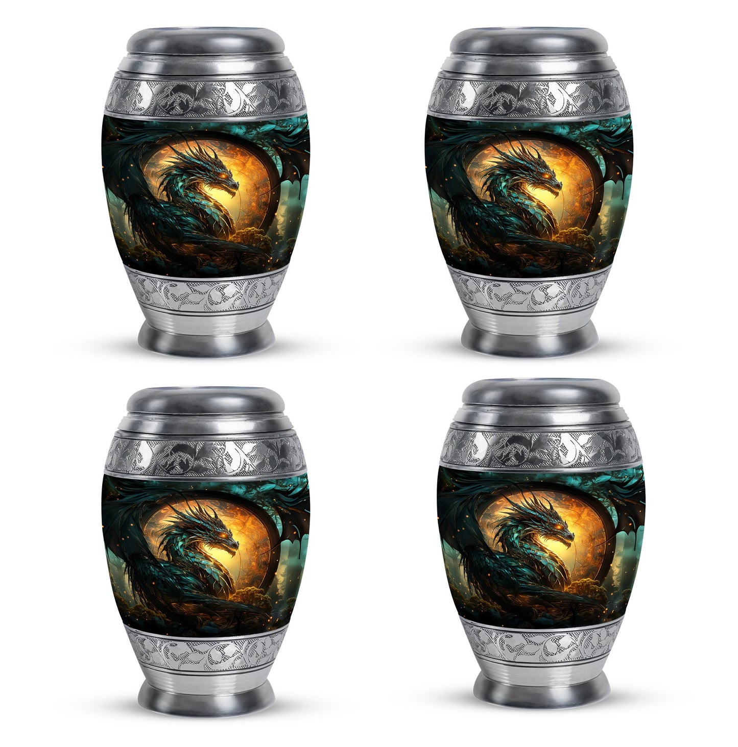 Personalized Beach Cremation Urn for Adult - 10-inch, 200 cu in - Yatskia