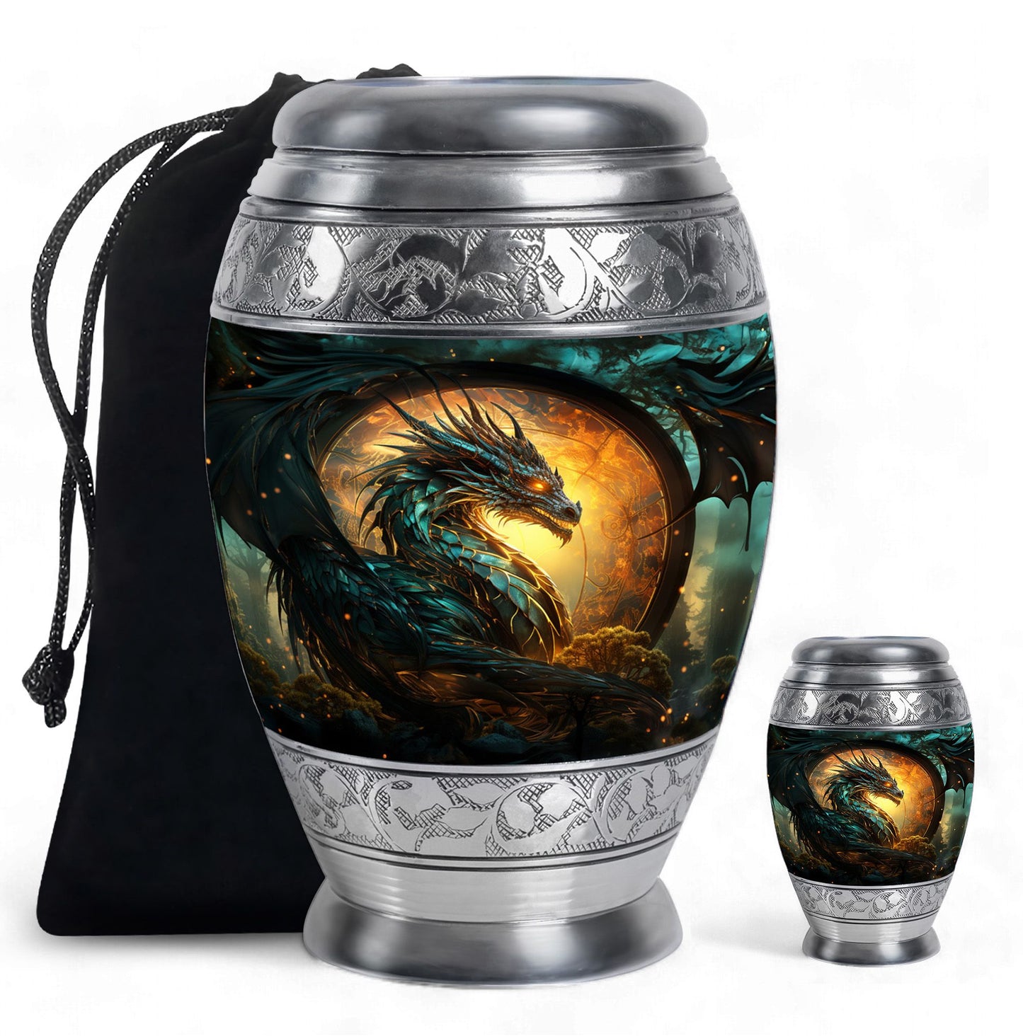Personalized Beach Cremation Urn for Adult - 10-inch, 200 cu in - Yatskia
