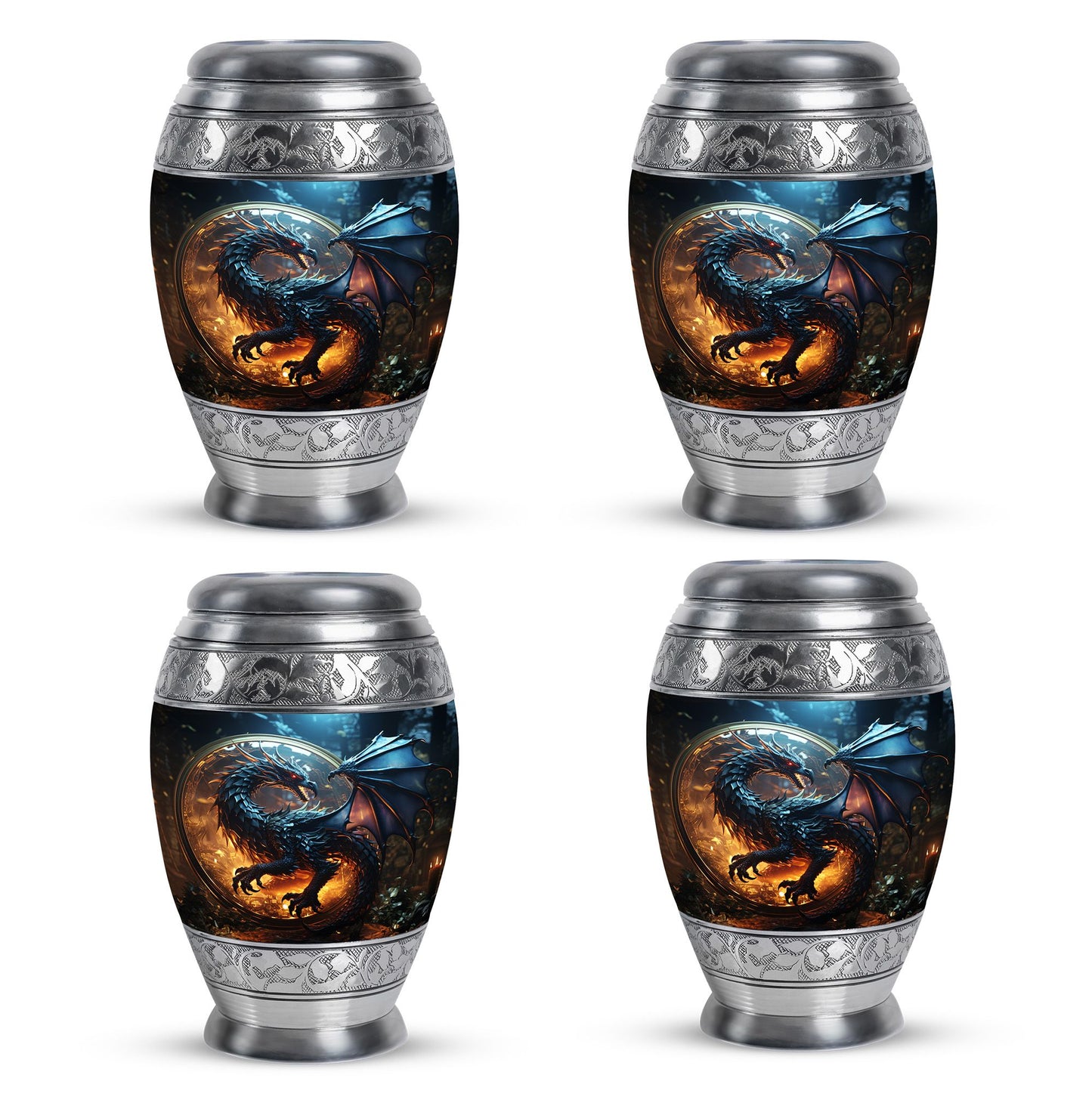 Personalized Beach Cremation Urn for Human Ashes - 10-inch, 200 cu in - Yatskia