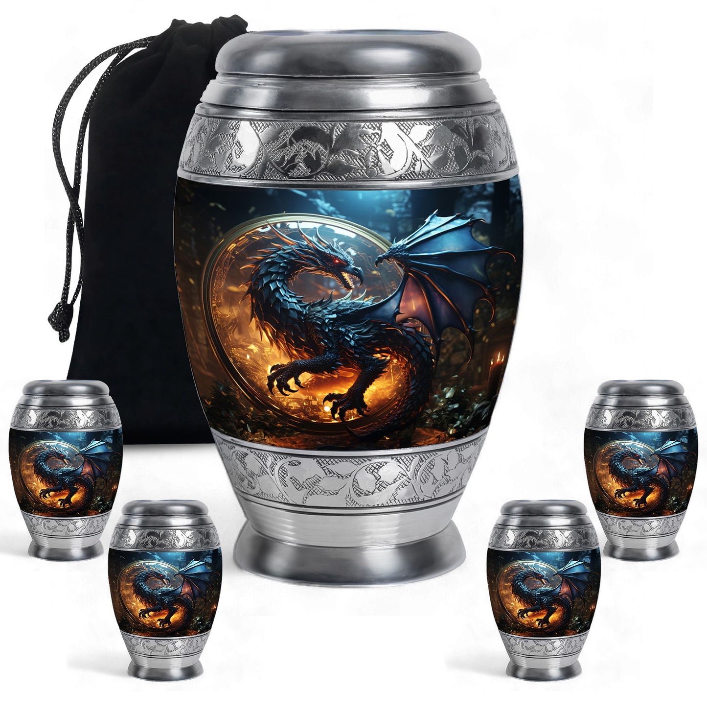 Personalized Beach Cremation Urn for Human Ashes - 10-inch, 200 cu in - Yatskia