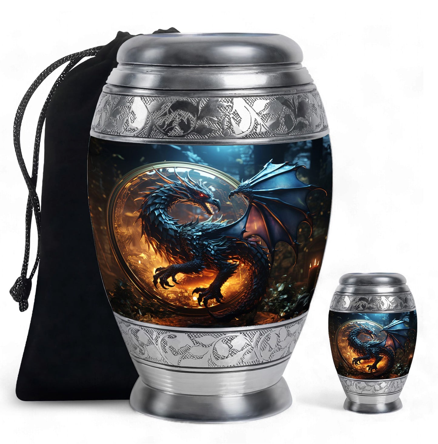 Personalized Beach Cremation Urn for Human Ashes - 10-inch, 200 cu in - Yatskia