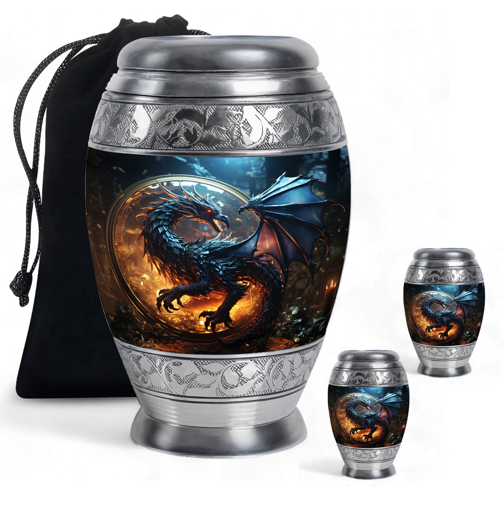 Dragon Memorial Urn - Dragon Urns Funeral Large Cremation Urns