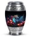 Dragon Moonlit Roses Urn - Dragon Urns Funeral Large  Urns