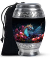 Dragon Moonlit Roses Urn - Dragon Urns Funeral Large  Urns