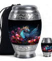 Dragon Moonlit Roses Urn - Dragon Urns Funeral Large  Urns
